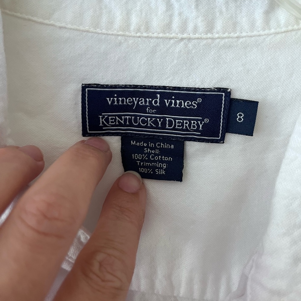 Vineyard Vines for Kentucky Derby women’s White Shirt - Picture 2 of 9